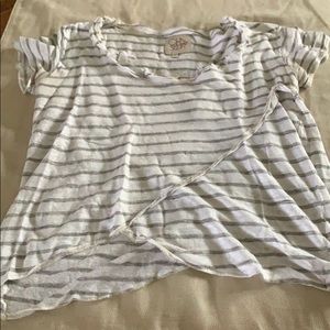 Gray striped T Shirt